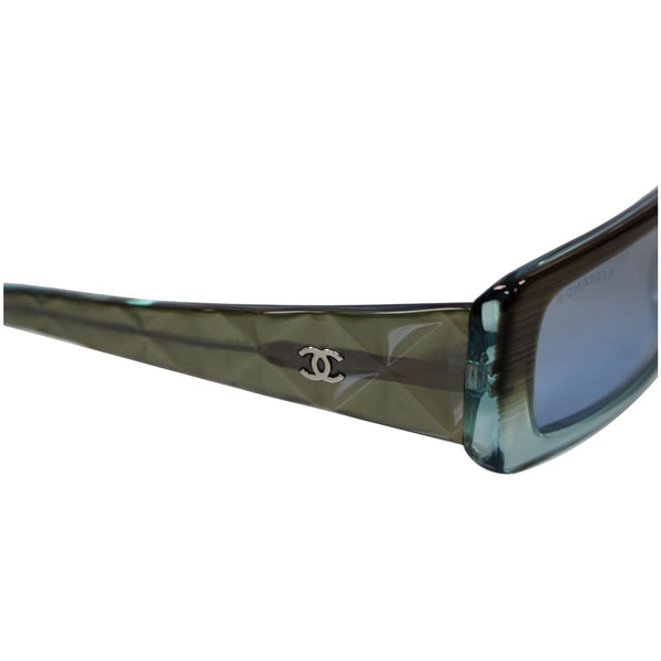 CHANEL Quilted Crystal CC Logo Gradient Tint Sunglasses 5046