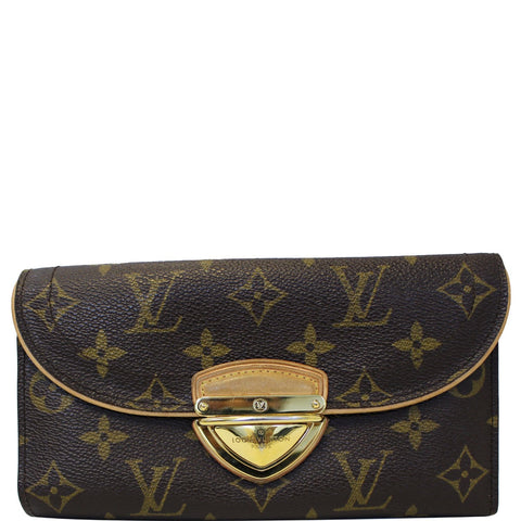 LOUIS VUITTON Eugenie Monogram Canvas Wallet Brown