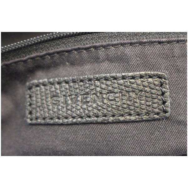 GIVENCHY Pandora Lizard Print Embossed Leather Shoulder Bag Black-US