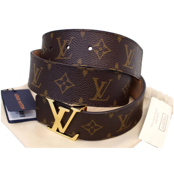 LOUIS VUITTON LV Initiales Monogram Canvas Belt Brown