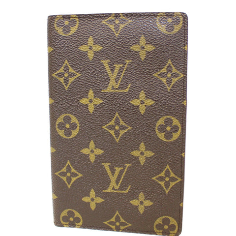 LOUIS VUITTON Monogram Canvas Passport Cover Card Case Brown-US