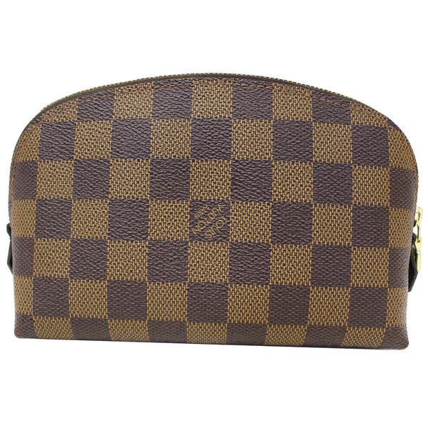 LOUIS VUITTON Damier Ebene Cosmetic Pouch Brown