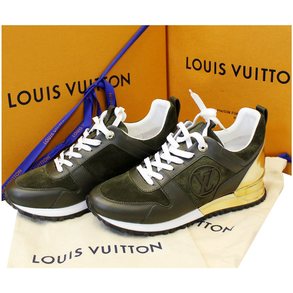 Louis Vuitton Run Away Suede Leather Sneakers  Women