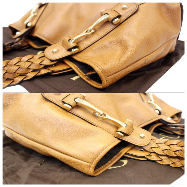 GUCCI Pelham Brown Leather Hobo Bag 336654-US