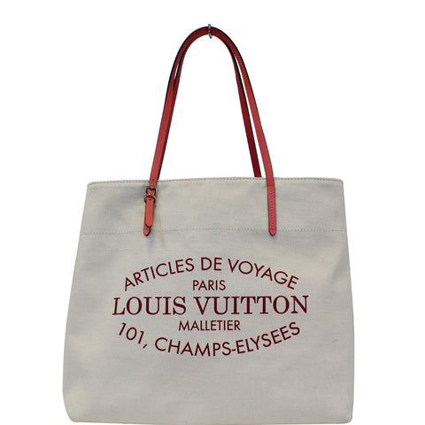 LOUIS VUITTON Articles De Voyage Cabas GM Shoulder Bag White - 25% OFF