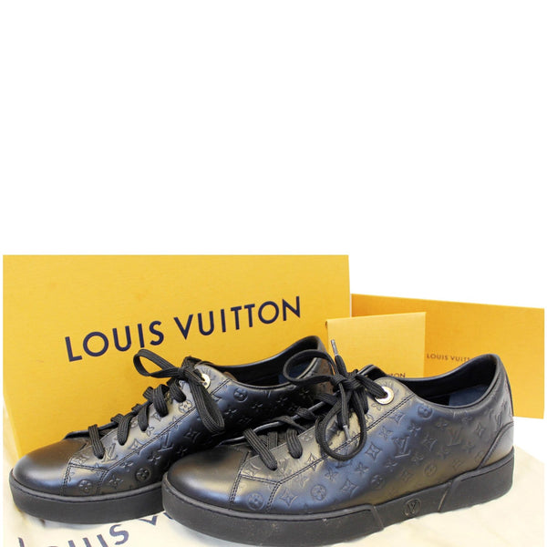 Louis Vuitton Black Monogram Empreinte Stellar loafers
