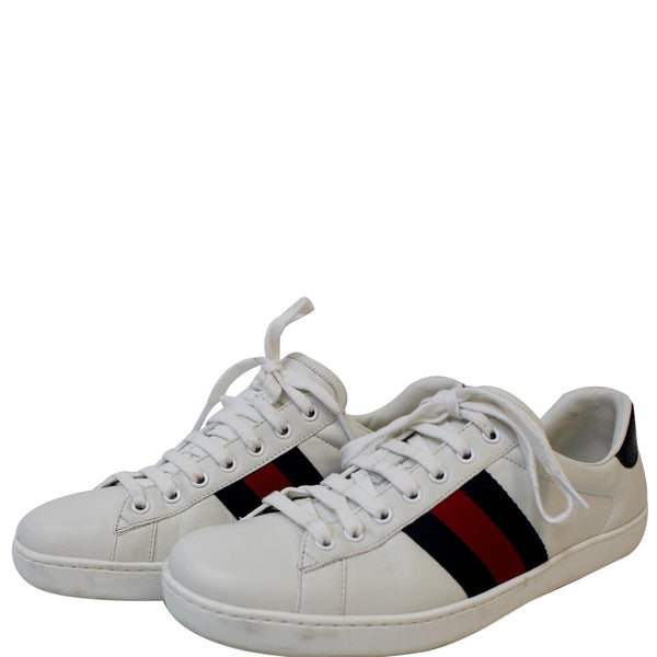 GUCCI Ace Low Top Sneakers White 386750 US 8.5