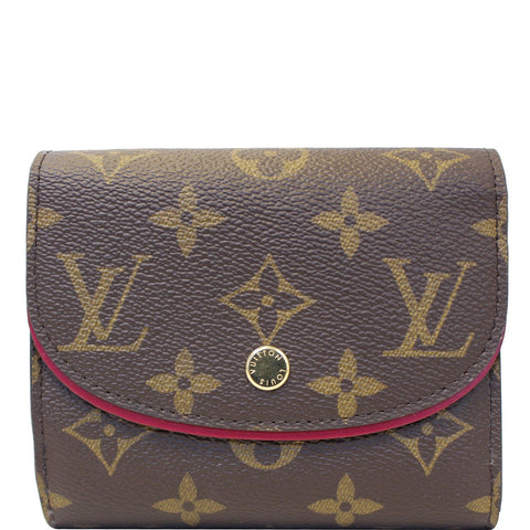 LOUIS VUITTON Ariane Monogram Canvas Wallet Brown/Fuchsia