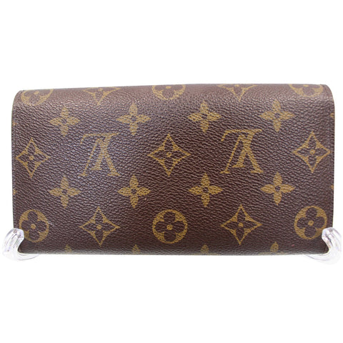 LOUIS VUITTON Sarah Monogram Canvas Wallet Brown