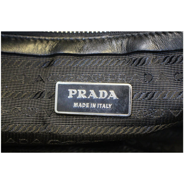 Prada Lambskin Leather Shoulder Bag - inside logo