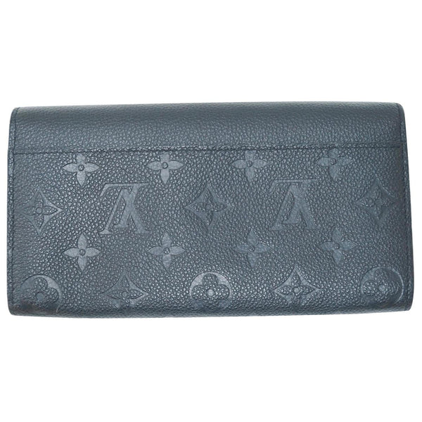 LOUIS VUITTON Sarah Empreinte Leather Wallet Black-US