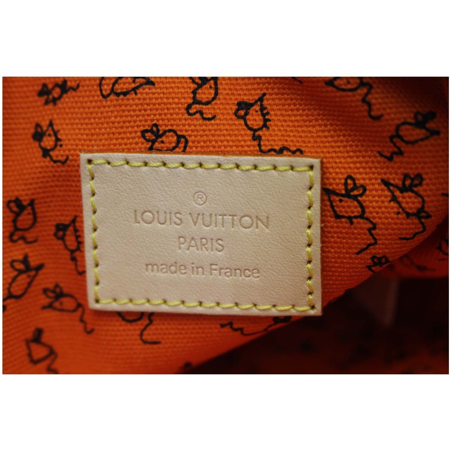 Louis Vuitton Neverfull Pochette Limited Edition Grace Coddington Catogram  Canvas Large Brown 91106134