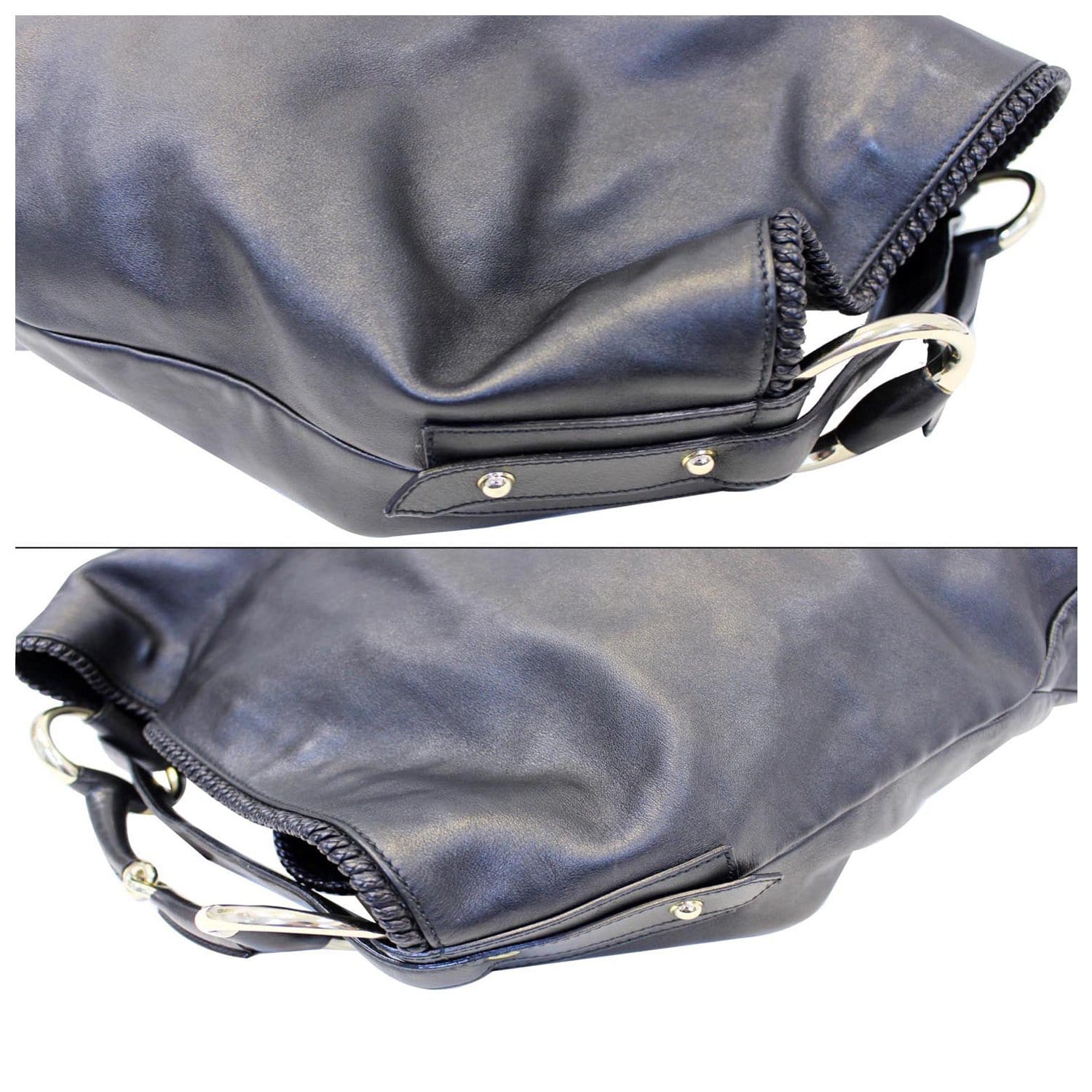 Gucci Horsebit Hobo Leather Large Neutral 454563