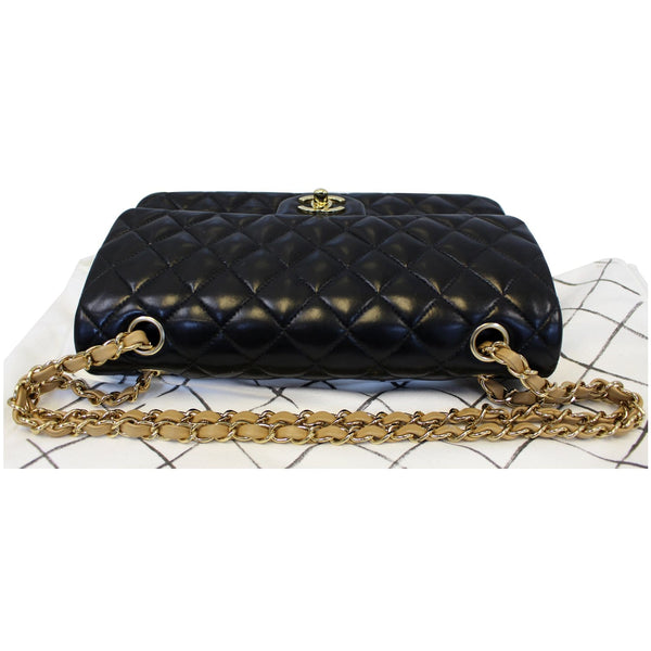 CHANEL Classic Jumbo Quilted Lambskin Leather Double Flap Shoulder Bag-US