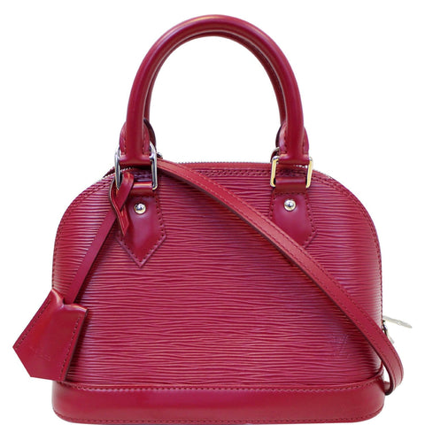 Louis Vuitton Alma BB Epi Leather Satchel Crossbody Bag