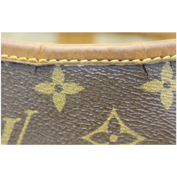 LOUIS VUITTON Galliera PM Monogram Canvas Shoulder Handbag Brown