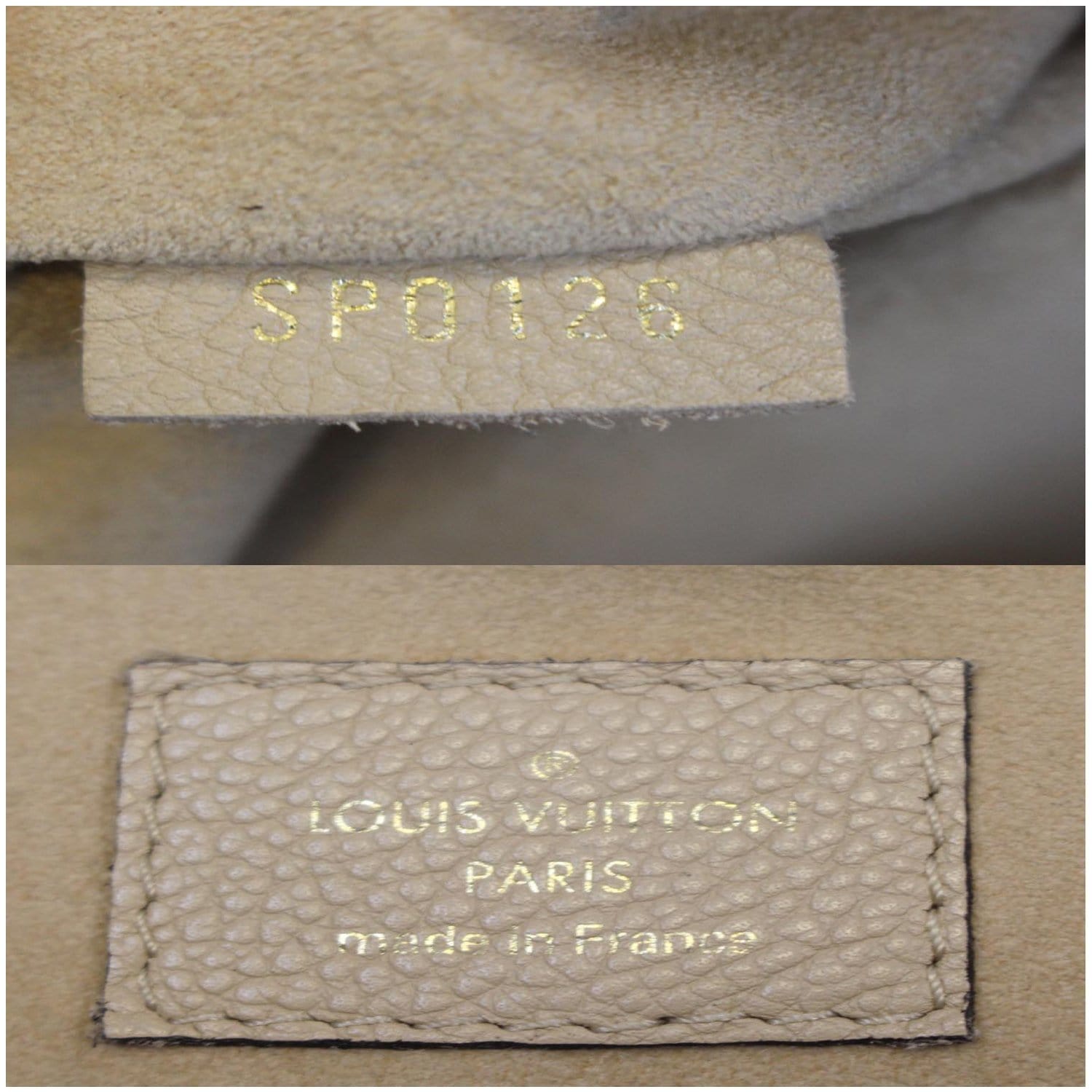 Louis Vuitton Dune Calfskin Leather and Brown Monogram Pallas