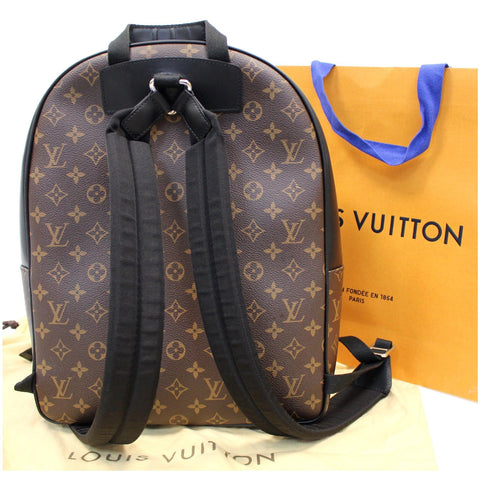 LOUIS VUITTON Josh Monogram Canvas Backpack Bag Brown