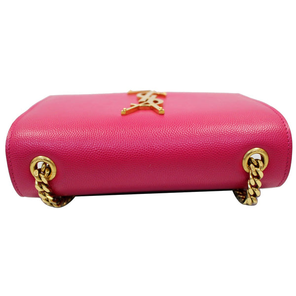 YVES SAINT LAURENT Kate Small Grain De Poudre Crossbody Bag Pink