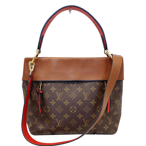 LOUIS VUITTON Tuileries Besace Monogram Canvas Shoulder Bag Caramel