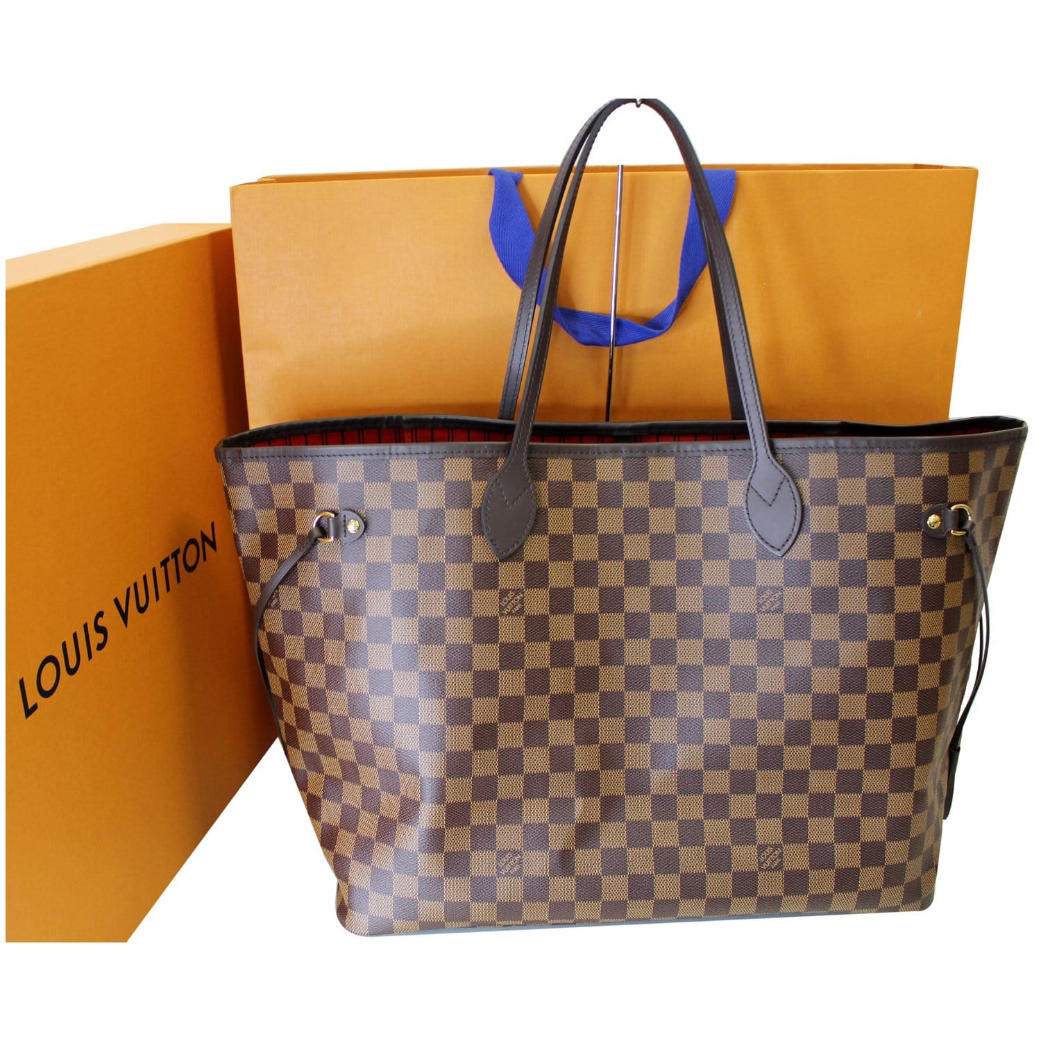 Louis Vuitton // 2008 Brown Damier Ebene Neverfull GM Bag – VSP Consignment