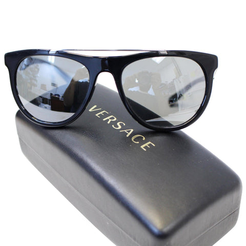 Versace Black Gold Women's Sunglasses 4347