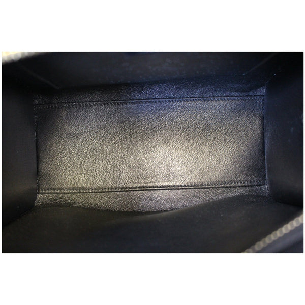 CELINE Nano Luggage Calfskin Leather and Suede Crossbody Bag Tricolor-US