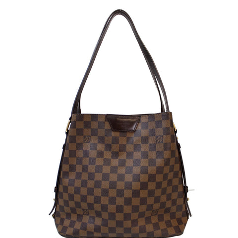 LOUIS VUITTON Cabas Rivington Damier Ebene Shoulder Bag Brown