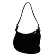 FENDI FF Zucchino Small Oyster Shoulder Bag Black