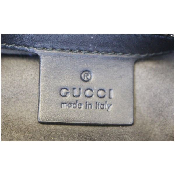 GUCCI Signature Leather Backpack Bag Black-US