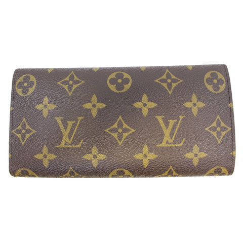 LOUIS VUITTON Emilie Monogram Canvas Wallet Rose Ballerine-US