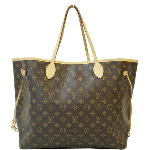 LOUIS VUITTON Neverfull GM Monogram Canvas Shoulder Bag Brown