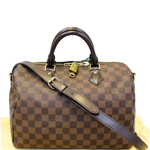 LOUIS VUITTON Speedy 30 Bandouliere Damier Ebene Shoulder Bag