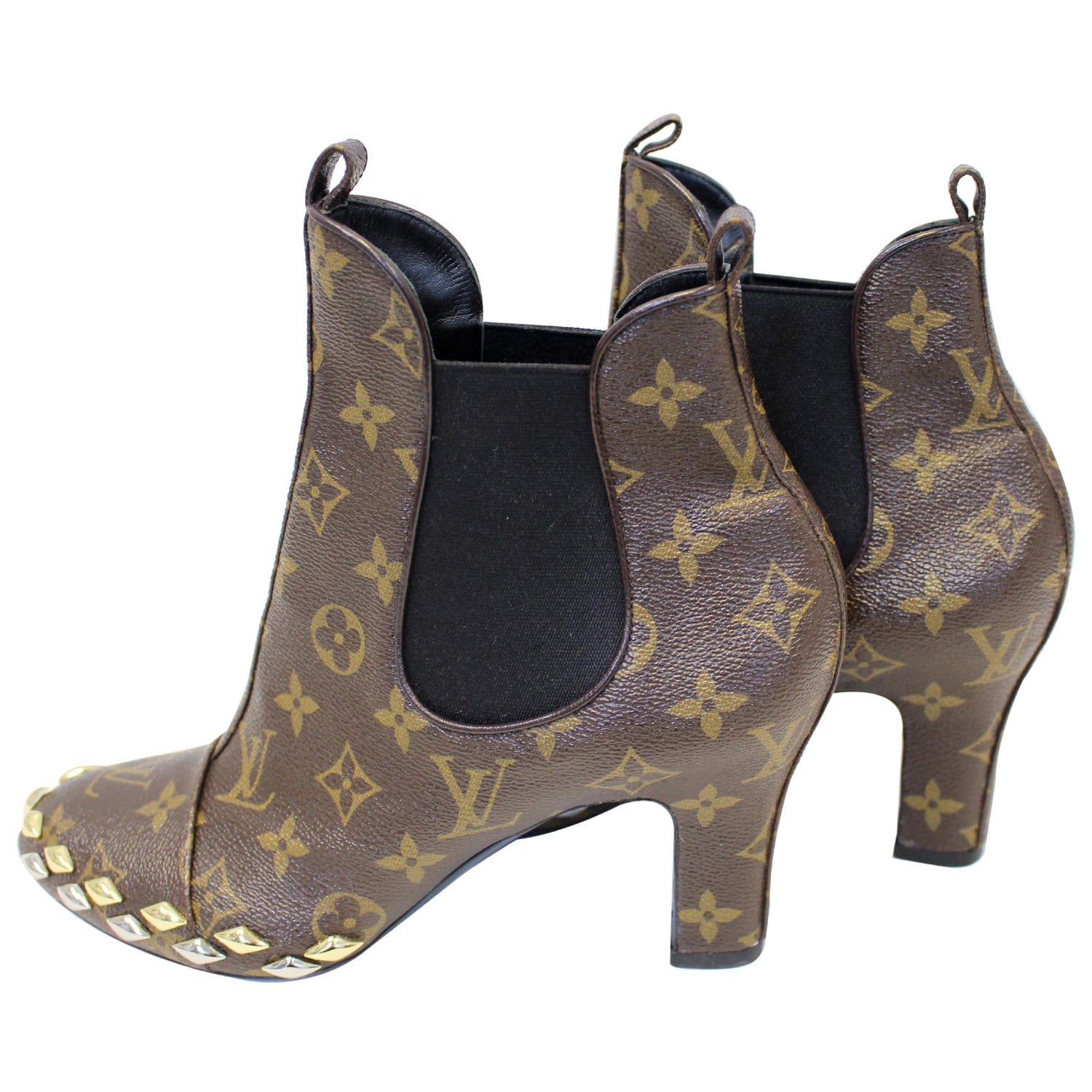 Louis Vuitton Monogram High Heel Boots