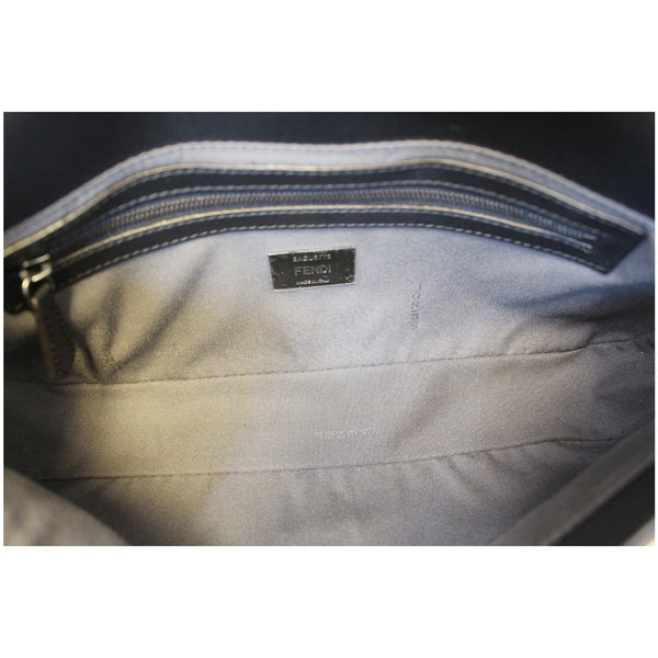FENDI BAGUETTE Black Leather Shoulder Bag-US