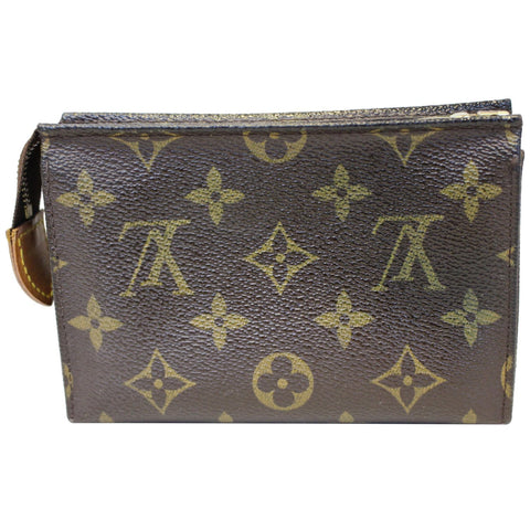 LOUIS VUITTON Monogram Canvas Toiletry Pouch Brown