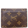 LOUIS VUITTON Pocket Organizer Monogram Canvas Wallet Brown