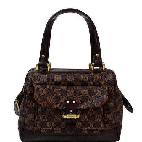 LOUIS VUITTON Knightsbridge Damier Ebene Satchel Bag Brown