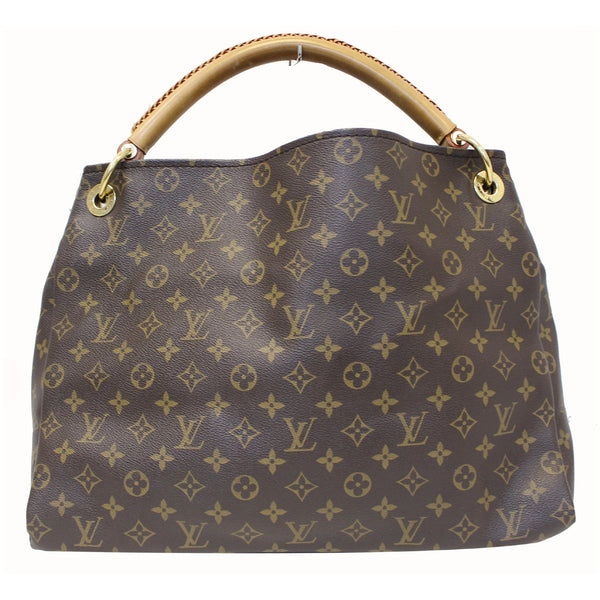 LOUIS VUITTON Artsy MM Monogram Canvas Shoulder Bag Brown