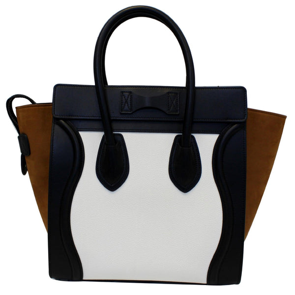 CELINE Mini Luggage Calfskin Leather Tote Bag Tri-Color-US
