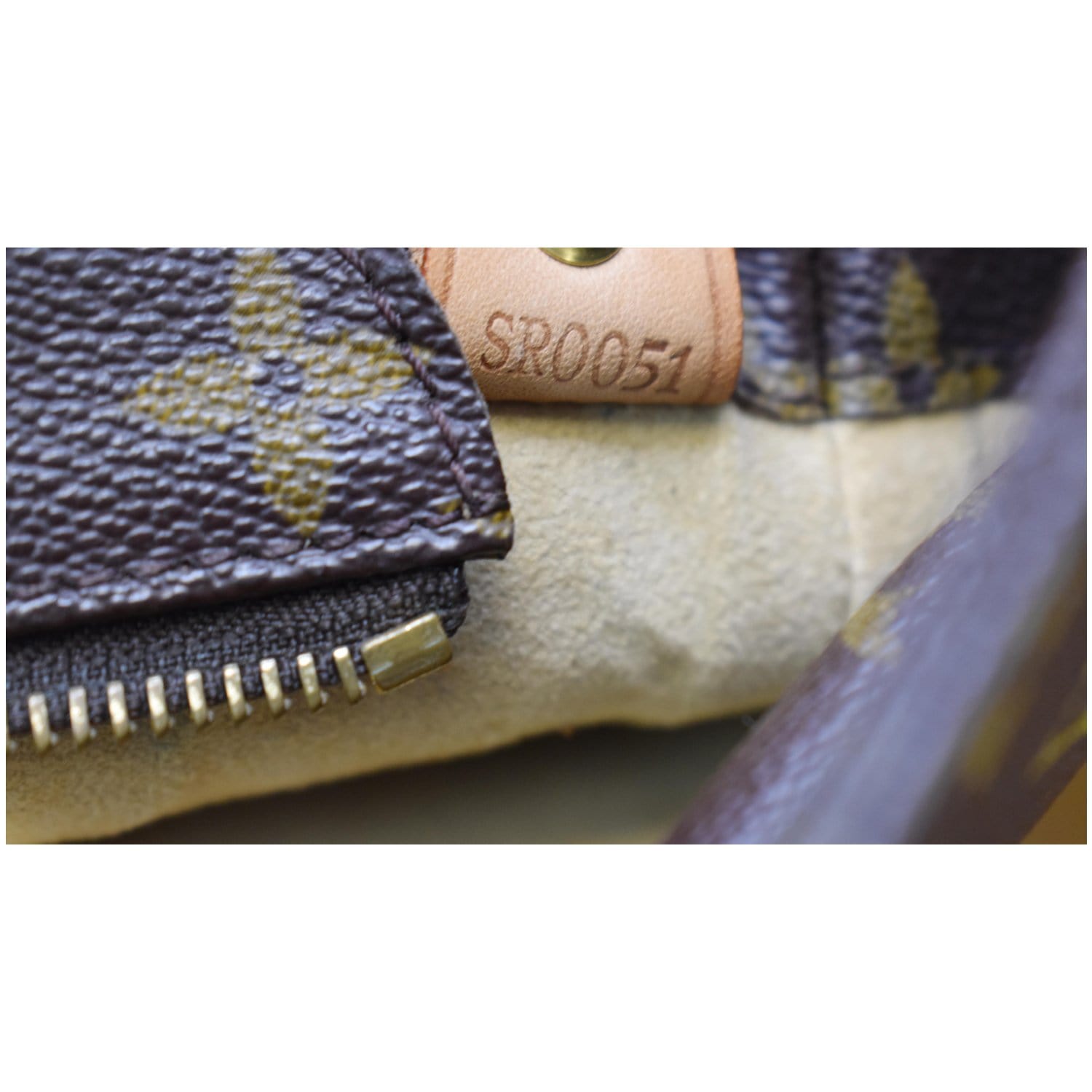 LOUIS VUITTON Logo Luco Shoulder Tote Bag Monogram Leather Brown M51155  86YB988