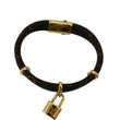 LOUIS VUITTON Keep it Twice Monogram Canvas Bracelet Brown