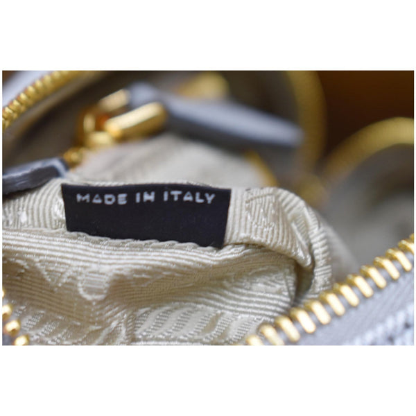 Prada Milano Denim Canvas Pouch Bag Grey - Dallas Handbags