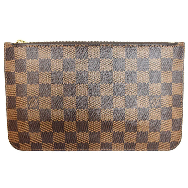 LOUIS VUITTON  Pochette Wristlet Pouch Monogram Canvas Neverfull MM Brown