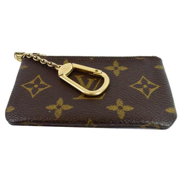 LOUIS VUITTON Key Coin Pouch Monogram Canvas Brown