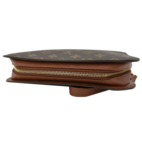 LOUIS VUITTON Orsay Monogram Canvas Clutch Bag Brown