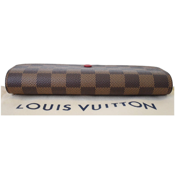 Louis Vuitton Damier Ebene Sarah Wallet Brown Women - round upside view
