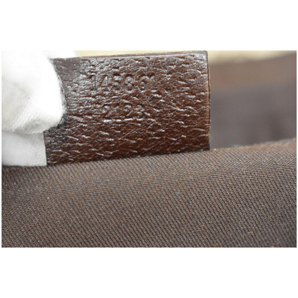 GUCCI Flap Top GG Canvas Messenger Crossbody Bag Beige 145861