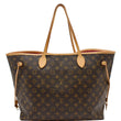 LOUIS VUITTON Neverfull GM Monogram Canvas Tote Bag Brown