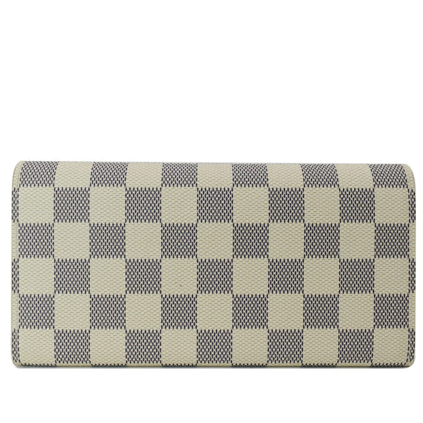 LOUIS VUITTON Sarah Damier Azur Wallet White
